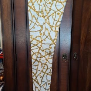 Michael Kors white and gold pants size 10
